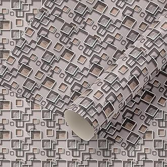 Eurotex Wall Paper for Wall Decor, Non Adhesive Wallpaper for Walls Living Room, Bedroom (53 x 1000 cm, Roll 57sqft, Multicolor 3D Design) - Hardware, Tools and Home Safety | Buy online on ZillyBuy