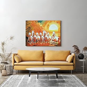 Eurotex Lotus Painting for Wall Decoration Large Canvas Lotus Art for Vastu South East Wall Big Size Framed Rectangular Lotus Wall Painting for Living Room Bedroom Office Gift (12x18 Framed) - Hardware, Tools and Home Safety | Buy online on ZillyBuy